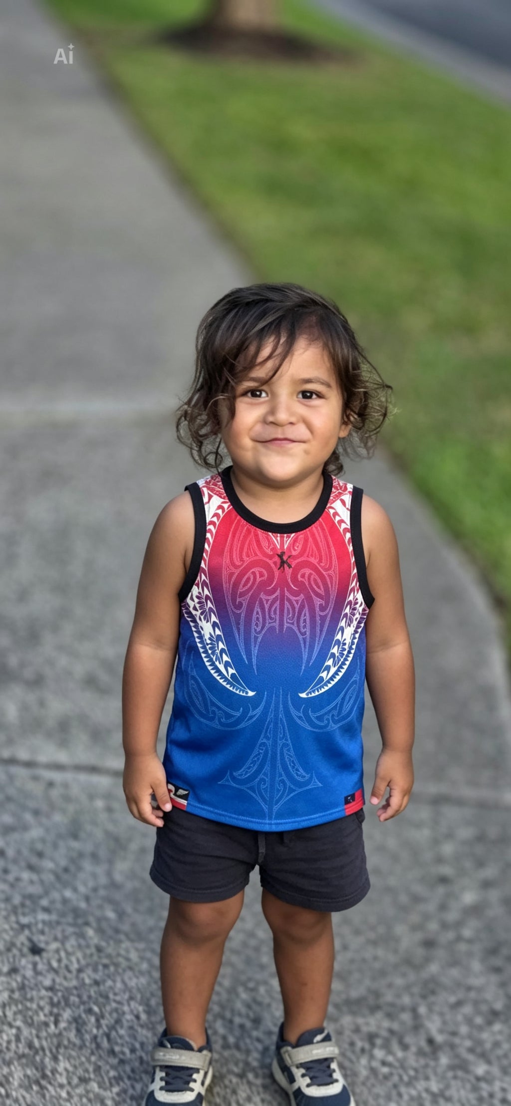 Samoan Māori Fusion Performance Singlet