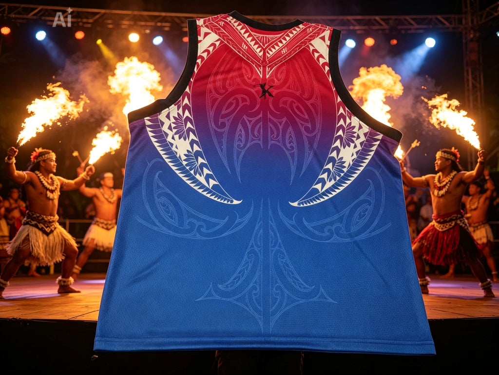 Samoan Māori Fusion Performance Singlet