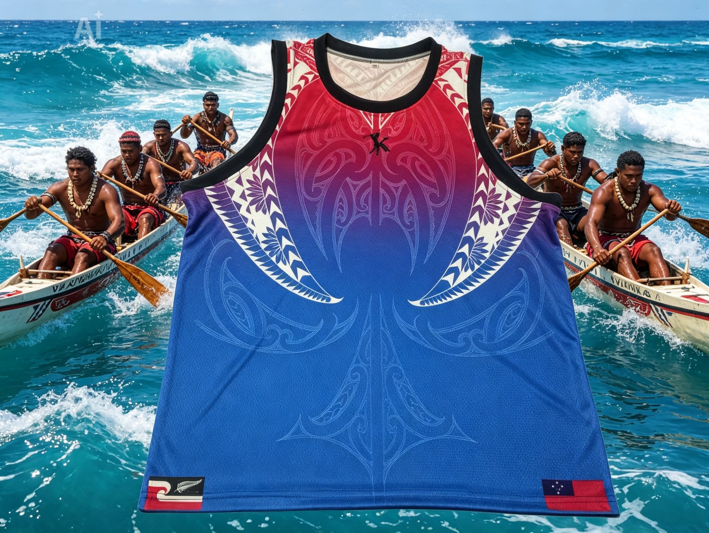 Samoan Māori Fusion Performance Singlet