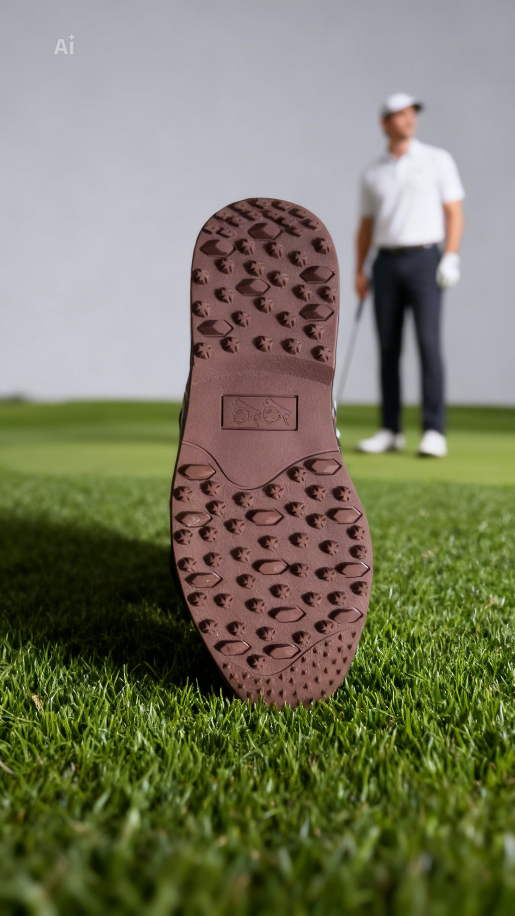 Whenua Classic Golf Shoe – Sand & Brown