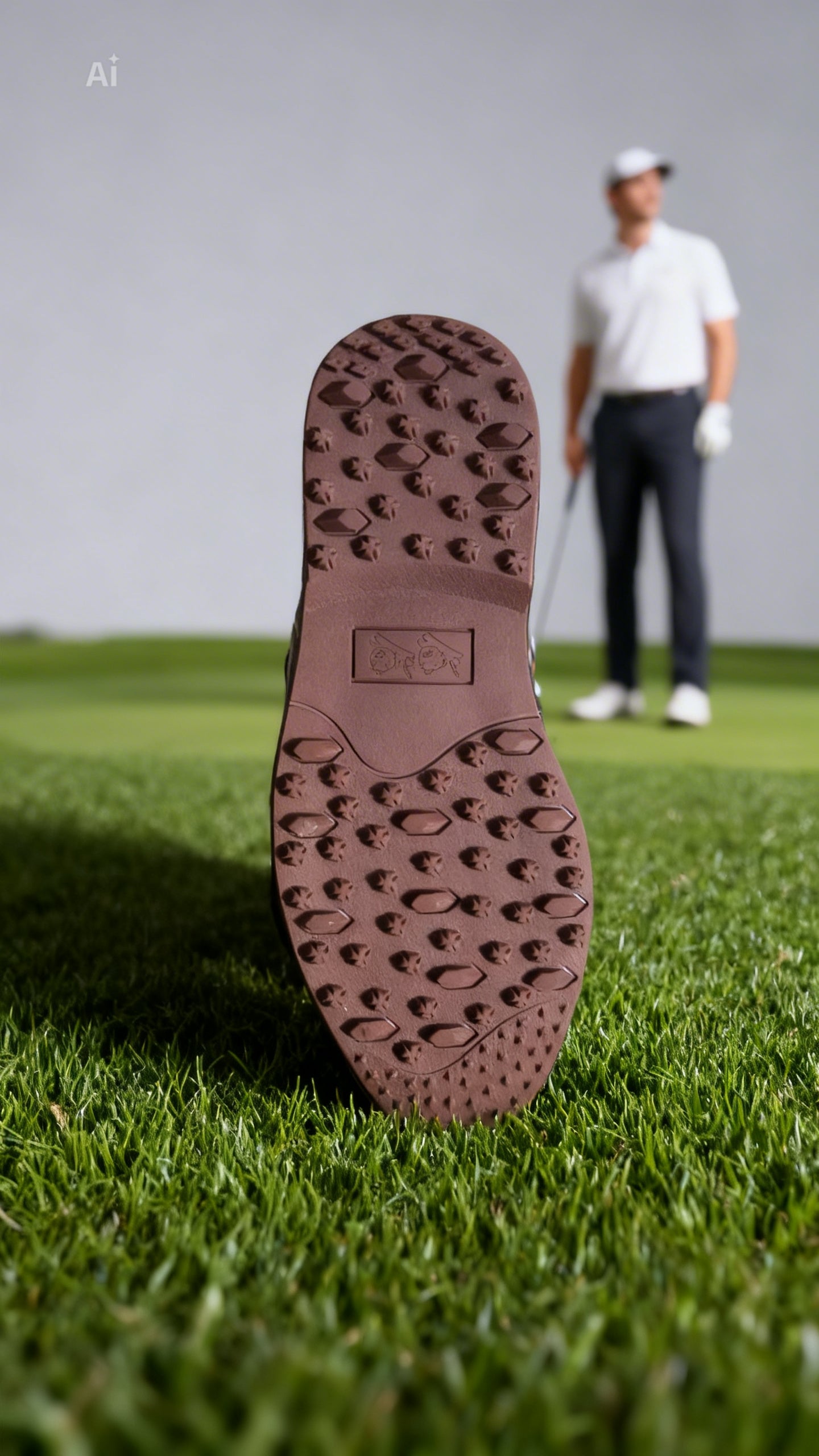 Whenua Classic Golf Shoe – Sand & Brown